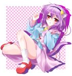  cat_ears cat_tail hairband heart highres kemonomimi_mode komeiji_satori megamido purple_hair red_eyes short_hair solo tail touhou 