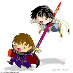  chibi code_geass deviantart dying humor jewel kururugi_suzaku lelouch_lamperouge sword zero_(code_geass) 