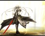  long_hair mugen_(game) original shirogane_usagi sword thigh-highs weapon 