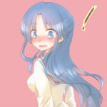  asakura_ryouko blue_eyes blue_hair blush eik0 long_hair school_uniform suzumiya_haruhi_no_yuuutsu yoshizoe_eiko 