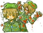  beret blood crazy happy_tree_friends hat military military_uniform personification uniform 
