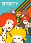  afro blonde_hair brown_hair denzi_(pokemon) english glasses goyou_(pokemon) gym_leader hat hyouta_(pokemon) natane_(pokemon) ooba_(pokemon) pokemon purple_hair redhead tougan_(pokemon) 