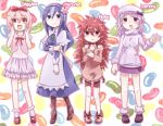  4girls fiaria02 flaky giggles happy_tree_friends hat lammy multiple_girls personification petunia 