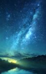  highres milky_way mks night night_sky no_humans original outdoors river scenery sky star_(sky) starry_sky 