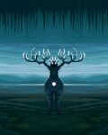  ancestor_spirit_(elden_ring) antlers deer elden_ring highres looking_at_viewer no_humans outdoors pixel_art pixelianska solo 