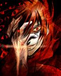  alucard_(hellsing) gloves grin hand_on_head hand_over_eye hellsing male red_eyes shijuu_hachi smile solo 