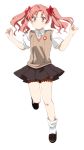  brown_eyes brown_hair long_hair natsume_(menthol) natsume_(n-k) school_uniform shirai_kuroko sweater_vest thigh_strap to_aru_kagaku_no_railgun to_aru_majutsu_no_index twintails 