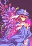  flower hat japanese_clothes pcmaniac88 pink_eyes pink_hair saigyouji_yuyuko short_hair touhou 