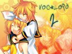  blonde_hair kagamine_len kagamine_rin short_hair twins vocaloid 