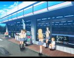  amaneko convenience_store highres hirasawa_yui k-on! kotobuki_tsumugi landscape legs nakano_azusa ryouma_(galley) school_uniform shop tainaka_ritsu 