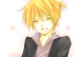   blonde_hair closed_eyes kagamine_len short_hair solo vocaloid  