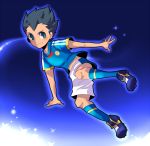  blue blue_hair boy glow inazuma_eleven smile spiky_hair utsunomiya_toramaru 