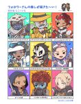 1non-binary 4boys 4girls absurdres aces_high_seer aerial_evolution_valkyrie apex_legends bangalore_(apex_legends) bangs bird black_gloves black_hair blonde_hair bloodhound_(apex_legends) blue_eyes bottle brown_jacket center_stage_mirage crow crypto_(apex_legends) dark-skinned_female dark-skinned_male dark_skin facial_hair flower followers_favorite_challenge gloves goggles goggles_on_headwear hair_slicked_back heart highres holding holding_bottle hood hood_up humanoid_robot jacket long_hair looking_to_the_side mask memoir_noir_pathfinder mirage_(apex_legends) multiple_boys multiple_girls mustache nojima_minami official_alternate_costume one-eyed one_eye_closed orange_jacket parted_bangs patch_notes_crypto pathfinder_(apex_legends) petty_theft_loba pink_hair queer red_eyes red_flower red_jacket redhead rising_phoenix_crypto seer_(apex_legends) soldado_de_la_muerte_bangalore sun_bleached_wraith trans valkyrie_(apex_legends) wraith_(apex_legends) young_blood_bloodhound
