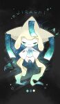  character_name closed_eyes closed_mouth commentary_request facing_viewer full_body hands_up jirachi nm_354banette no_humans pokemon pokemon_(creature) smile solo sparkle star_(symbol) twitter_username 