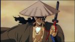  cap hat kibagami_jubei ninja ninja_scroll rice_ball sword 