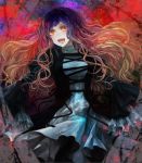  dress gradient_hair highres hijiri_byakuren long_hair multicolored_hair smile solo touhou very_long_hair xero yellow_eyes 