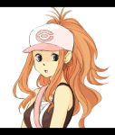  baseball_cap blue_eyes orange_hair pokemon pokemon_black_and_white touko_(pokemon) 