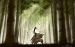  90&#039;s fight forest itutsu_mujuro japanese_clothes kibagami_jubei nature ninja ninja_scroll samurai sword 