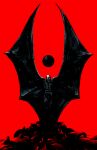  1boy armor bat_wings berserk black_armor chun_lo full_body griffith_(berserk) helmet highres red_background solo wings 