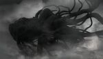  eldritch_abomination fog highres momokurianzu monochrome monster no_humans original 