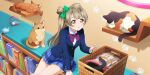  blush brown_eyes brown_hair long_hair love_live!_school_idol_festival_all_stars minami_kotori school_uniform 