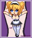  chrono_crusade maid pixel_art rosette_christopher tagme twintails 