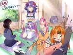  .live animal_ear_fluff animal_ears black_hair blue_hair brown_hair fox_ears fox_girl fox_tail hanakoto_igusa highres irodori_mayoi island_fox_(kemono_friends) kemono_friends kemono_friends_v_project long_hair looking_at_viewer mizugame_mia multicolored_hair necktie open_mouth pink_hair rascala39 re:act rurun_rururica sakurazuki_kanon shirt shrims silver_hair skirt smile tail twintails virtual_youtuber 