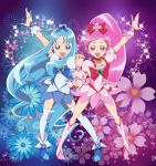  cure_blossom cure_marine hanasaki_tsubomi heartcatch_pretty_cure! kurumi_erika line9 pretty_cure thigh-highs 