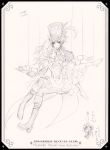  character_design ciel_phantomhive elizabeth_middleford joker kuroshitsuji monochrome sketch 