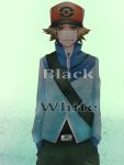  bad_id baseball_cap belt bluuue brown_eyes brown_hair hands_in_pockets hat jacket male pokemon pokemon_(game) pokemon_black_and_white pokemon_bw short_hair smirk solo touya_(pokemon) zipper 