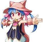 blue_hair dacy hat lunia red_eyes short_twintails twintails