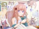  animal_ears glasses neko nekomimi roddo wallpaper 