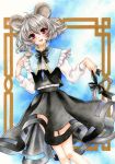  animal_ears grey_hair jewelry mouse mouse_ears mouse_tail nazrin pendant red_eyes short_hair solo tail touhou 