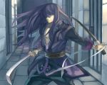  black_hair katana male red_eyes solo sword tales_of_(series) tales_of_vesperia weapon yukiya yuri_lowell 