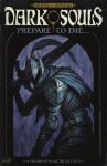  1boy armor artorias_the_abysswalker cover cover_page dark_souls_(series) dark_souls_i full_armor highres james_bousema leaning_forward over_shoulder parody sword weapon 
