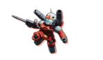 bandai_namco_entertainment guncannon gundam highres mecha no_humans official_art science_fiction sd_gundam_battle_alliance solo weapon