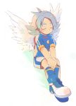  fubuki_shirou inazuma_eleven male shota solo white_hair wings 