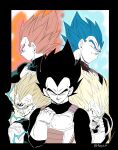  5boys absurdres anger_vein angry aqua_eyes arm_at_side armor black_bodysuit black_eyes black_hair blue_hair bodysuit border clenched_hand clenched_teeth dragon_ball dragon_ball_super dragon_ball_z electricity expressionless fenyon frown gloves grey_eyes hand_up highres looking_afar looking_at_viewer looking_down lower_teeth majin_vegeta male_focus multiple_boys multiple_persona muscular muscular_male open_mouth outline profile redhead saiyan_armor scratches screaming serious smirk spiky_hair super_saiyan super_saiyan_1 super_saiyan_2 super_saiyan_blue super_saiyan_god teeth twitter_username upper_body upper_teeth vegeta veins veiny_arms white_border white_gloves white_outline widow&#039;s_peak 