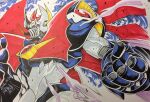  clenched_hands highres horns mazinger_(series) mazinkaiser mazinkaiser_(robot) mecha mechanical_wings no_humans robot solo super_robot tsushima_naoto wings yellow_eyes 