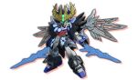 bandai_namco_entertainment cao_cao_wing_gundam gundam highres mecha no_humans official_art science_fiction sd_gundam sd_gundam_battle_alliance sd_gundam_world_heroes sd_gundam_world_sangoku_soketsuden solo weapon