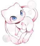  full_body mew pokemon pokemon_(creature) signature simple_background sui_(suizilla) white_background 