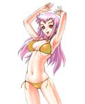  bikini murazono original purple_hair red_eyes swimsuit 