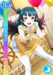  blue_hair character_name dress long_hair love_live!_school_idol_festival love_live!_sunshine!! pink_eyes smile tsushima_yoshiko 