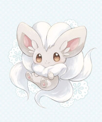  animal_ear_fluff animal_focus appyon_(archangel_ayp) blush brown_eyes cinccino closed_mouth commentary_request fluffy full_body looking_at_viewer no_humans pawpads pokemon smile solo 