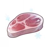  artist_request commentary english_commentary food food_focus game_cg genshin_impact ingredients lowres meat no_humans official_art shiny sliced_meat snowflakes still_life third-party_source transparent_background 