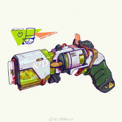  artist_name cable card chinese_commentary chromatic_aberration commentary_request dated english_commentary english_text gun handgun heart highres iwse_zhang kaitou_kid king_(playing_card) king_of_diamonds lightning_bolt_symbol magic_kaito mixed-language_commentary no_humans playing_card revolver signature simple_background still_life watermark weapon weapon_focus weibo_username weibo_watermark white_background 