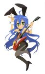   animal_ears rabbit_ears bunny_girl guitar horiguchi_yukiko izumi_konata lucky_star pantyhose  