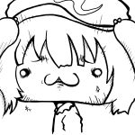  :3 creepy hat kawashiro_nitori monochrome o_o sho_(pixiv) solo touhou twintails 