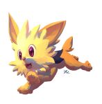  :d animal_focus commentary dog full_body highres likey lillipup no_humans open_mouth pokemon pokemon_(creature) signature simple_background smile solo tongue violet_eyes white_background 