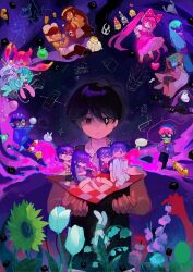  6+boys 6+girls antenna_hair apron aubrey_(headspace)_(omori) aubrey_(omori) bangs_(omori) barefoot basil_(headspace)_(omori) basil_(omori) berly_(omori) biscuit_(omori) black_eyes black_hair black_pants black_sweater_vest blonde_hair blue_overalls blue_shirt blue_skin bow bright_pupils brown_hair brown_pants cactus captain_spaceboy checkered_blanket chibi closed_eyes closed_mouth coajvejdgi1508 collared_shirt colored_skin dark-skinned_female dark-skinned_male dark_skin doughie_(omori) dress earrings eyepatch flower forest_bunny?_(omori) forest_bunny_(omori) gator_guy_(omori) gladiolus glasses goggles green_dress green_hair grin hair_bow hair_ornament hairclip harold_(omori) hero_(headspace)_(omori) hero_(omori) high_heels highres holding holding_flail holding_kite holding_stuffed_toy hood hoodie hot_diggity_dog_(omori) humphrey_(omori) jewelry keeper_of_the_castle_(omori) kel_(headspace)_(omori) kel_(omori) kid's_kite_(omori) kite kite_kid_(omori) kneeling lily_of_the_valley long_hair long_shirt long_sleeves looking_at_viewer lucius_(omori) mari_(headspace)_(omori) mari_(omori) marina_(omori) medusa_(omori) molly_(omori) mr._jawsum mr._plantegg_(omori) multicolored_hair multiple_boys multiple_girls mussel_(omori) necklace omori one_eye_closed open_mouth overalls pajamas pants parted_lips picnic_basket picnic_blanket pink_bow pink_dress pink_eyes pink_hair pink_shoes pluto_(omori) pointy_ears polka_dot polka_dot_bow puffy_short_sleeves puffy_sleeves purple_hair purple_hoodie purple_scarf purple_skin red-framed_eyewear red_eyes rococo_(omori) rosa_(omori) rose round_eyewear scarf sharp_teeth shirt shoes short_hair short_sleeves sitting slice_(omori) slime_bunny_(omori) smile smug sneakers something_(omori) sourdough_(omori) space_bunny_(omori) sprout_mole stuffed_toy sunflower sunny_(omori) sweater_vest sweetheart_(omori) t-shirt tank_top teeth tentacle_hair tentacles tulip twintails van_(omori) violet_eyes white_apron white_flower white_hair white_pupils white_shirt white_tulip yellow_eyes yellow_scarf yellow_shirt 